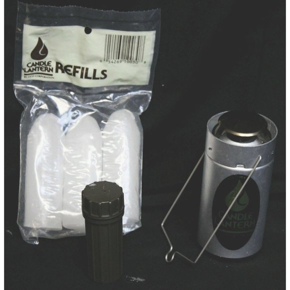 Candle Lantern Metal Portable Wax-Candle Matches in Waterproof Container Storage - Picture 1 of 5